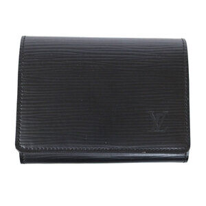 Louis Vuitton Envelope Carte Wallet de Visite Epi Wallet Black Noir